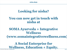 Tablet Screenshot of nishaahuja.com